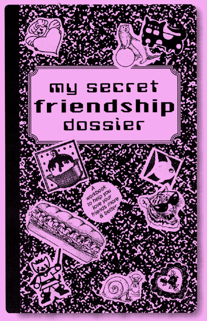 friendship workbook zine