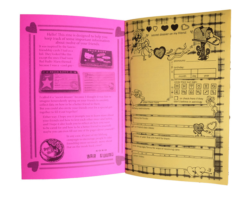 my secret friendship dossier (print) - Image 2